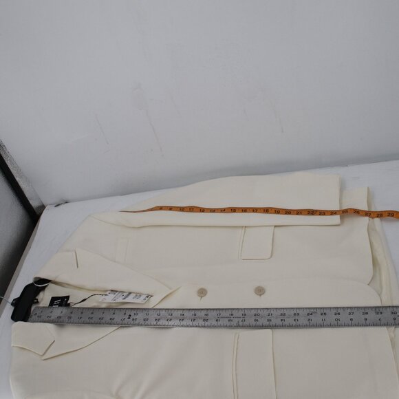 NEW Zara blazer womens M-L oversize blazer with a johnny collar two button peak - Picture 10 of 16